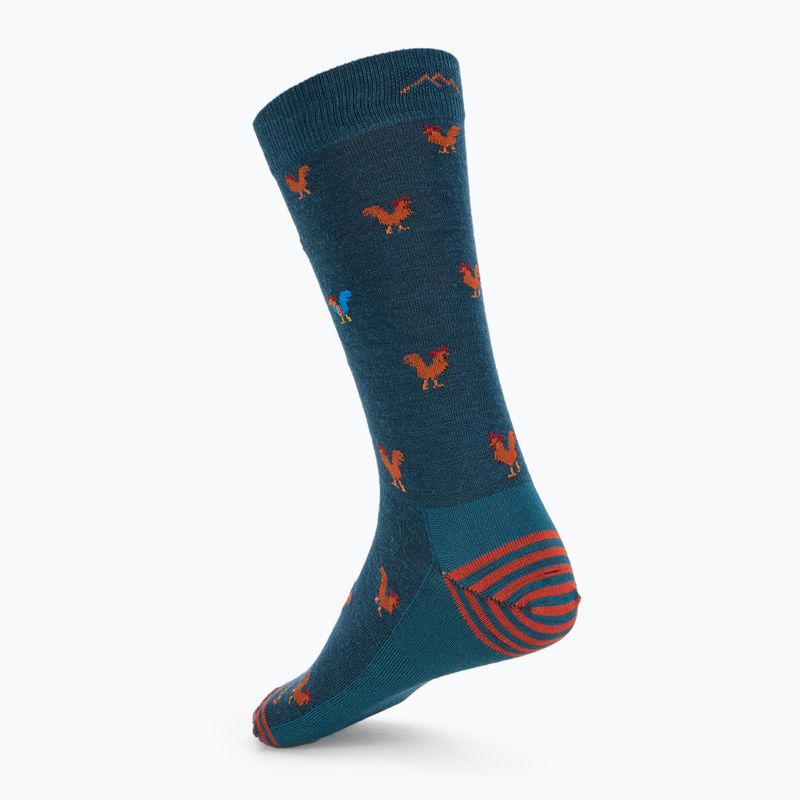 Men's Darn Tough Strut Crew dark teal socks 2