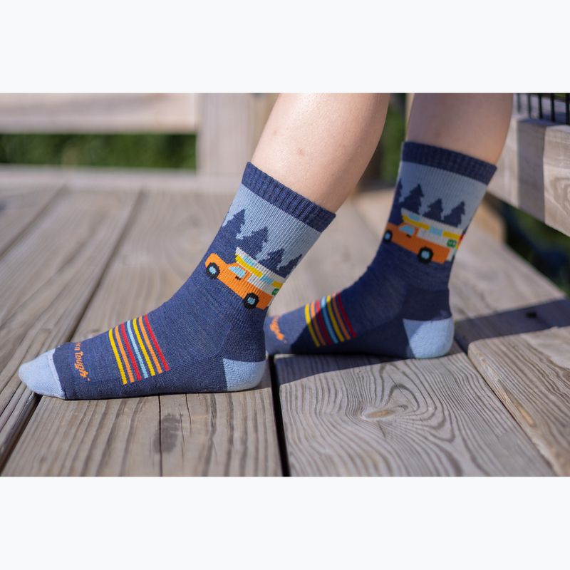 Children's trekking socks Darn Tough Van Wild Micro Crew denim 3