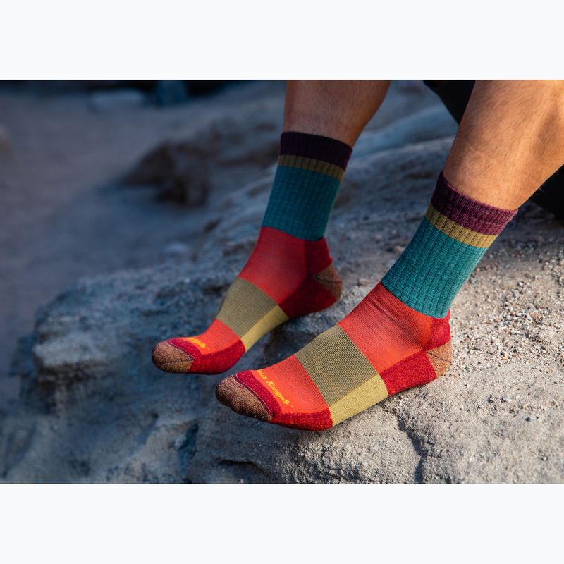 Men's trekking socks Darn Tough Heady Stripe teal 2