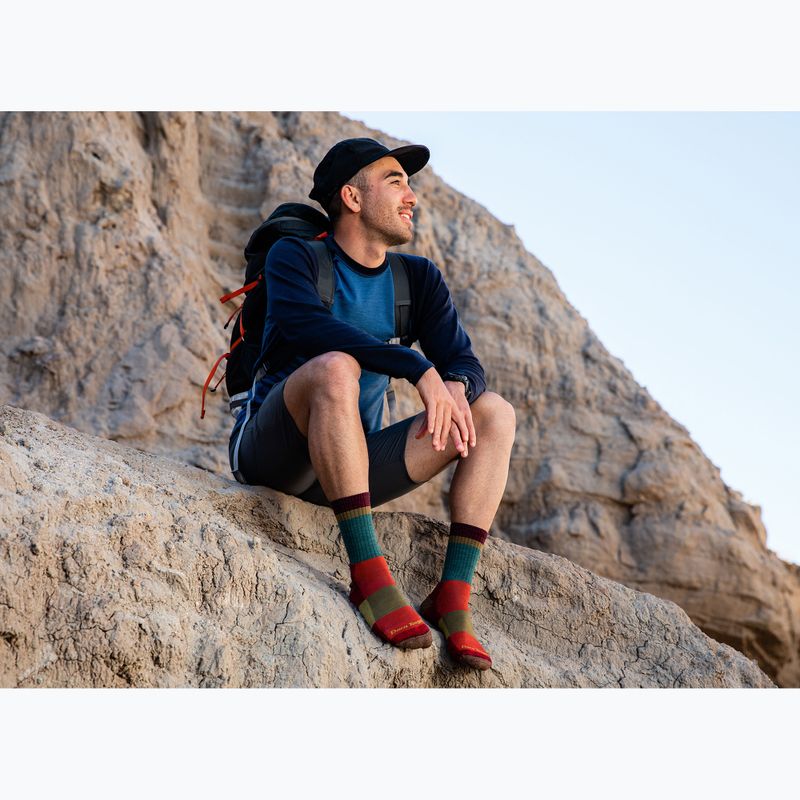 Men's trekking socks Darn Tough Heady Stripe teal 3