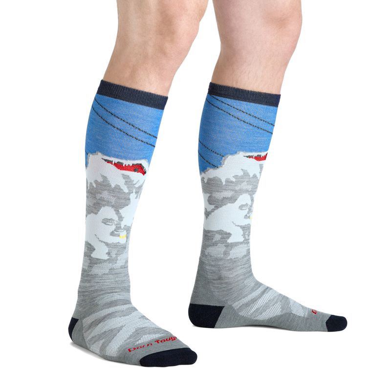 Men's socks Darn Tough Heady Yeti OTC Midweight with Cushion gray 3