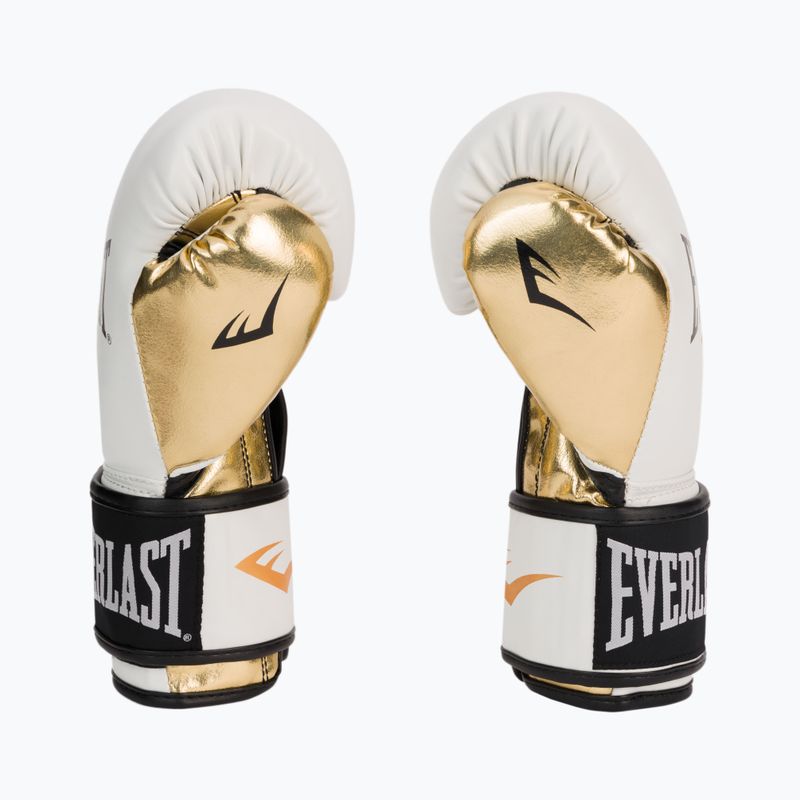 Everlast Powerlock Pu men's boxing gloves white 2200 4