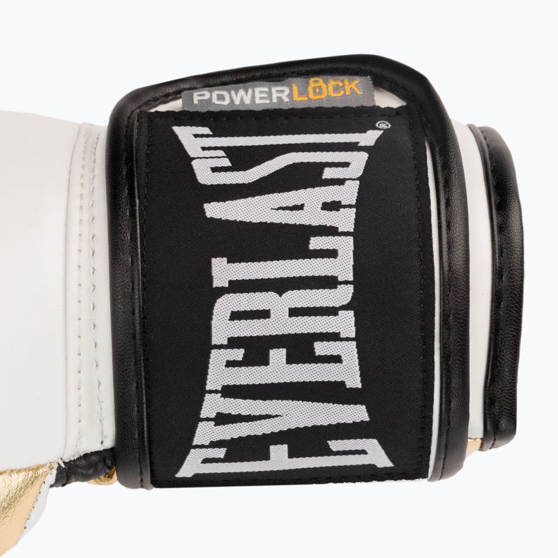 Everlast Powerlock Pu men's boxing gloves white 2200 5