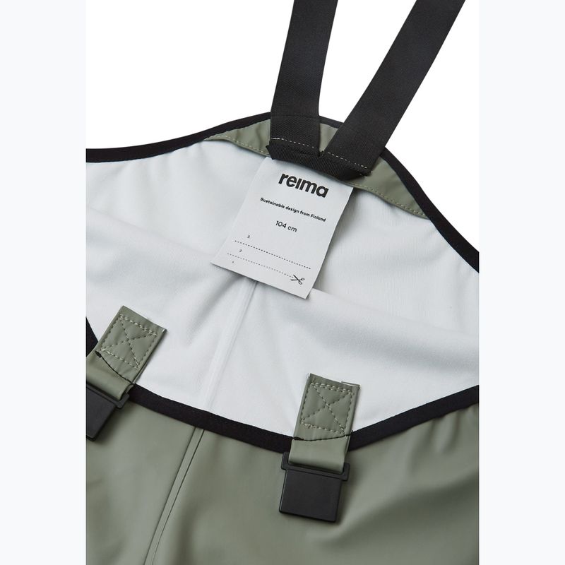 Reima Lammikko greyish green children's rain trousers 4