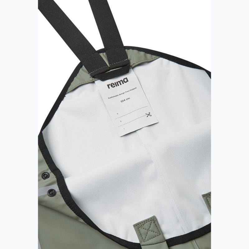Reima Lammikko greyish green children's rain trousers 5