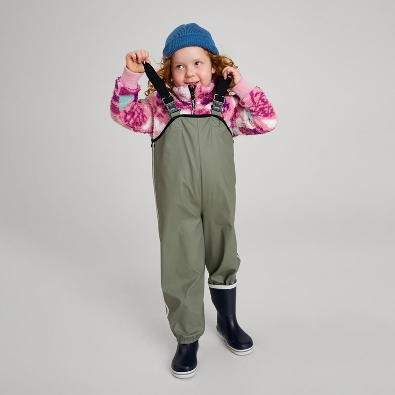 Reima Lammikko greyish green children's rain trousers 3