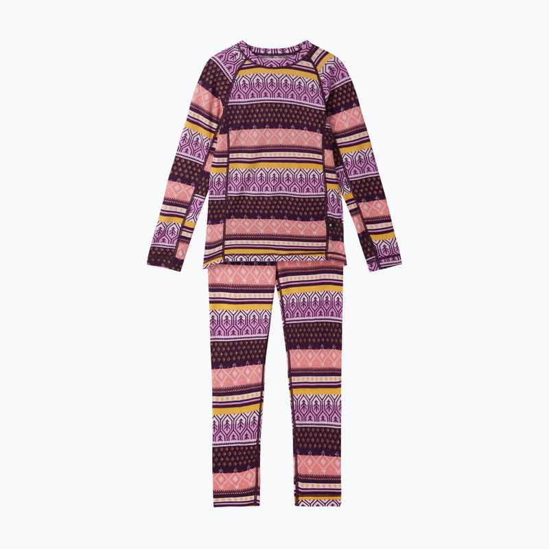 Reima Taitoa deep purple children's thermal underwear set 3