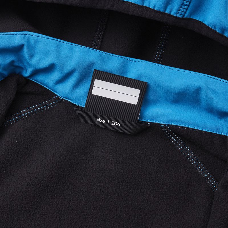 Reima Vantti cool blue children's softshell jacket 4