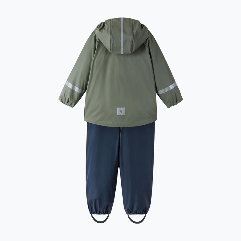 Reima Tihku children's rain set jacket+ trousers green-green 5100021A-8920 2