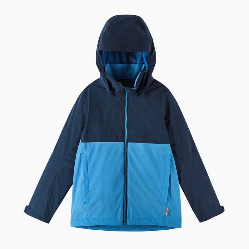 Reima Nivala children's rain jacket blue and navy 5100177A-6390