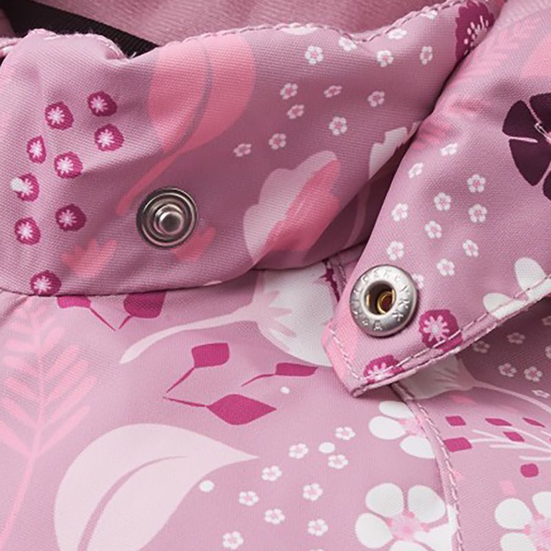 Reima Puhuri grey pink children's ski suit 5