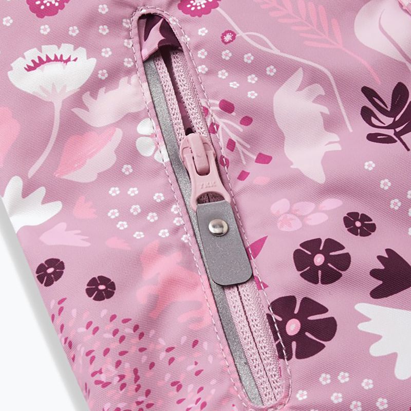 Reima Puhuri grey pink children's ski suit 7