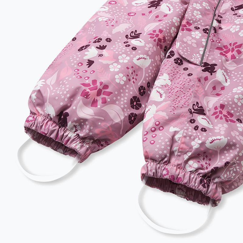 Reima Puhuri grey pink children's ski suit 8