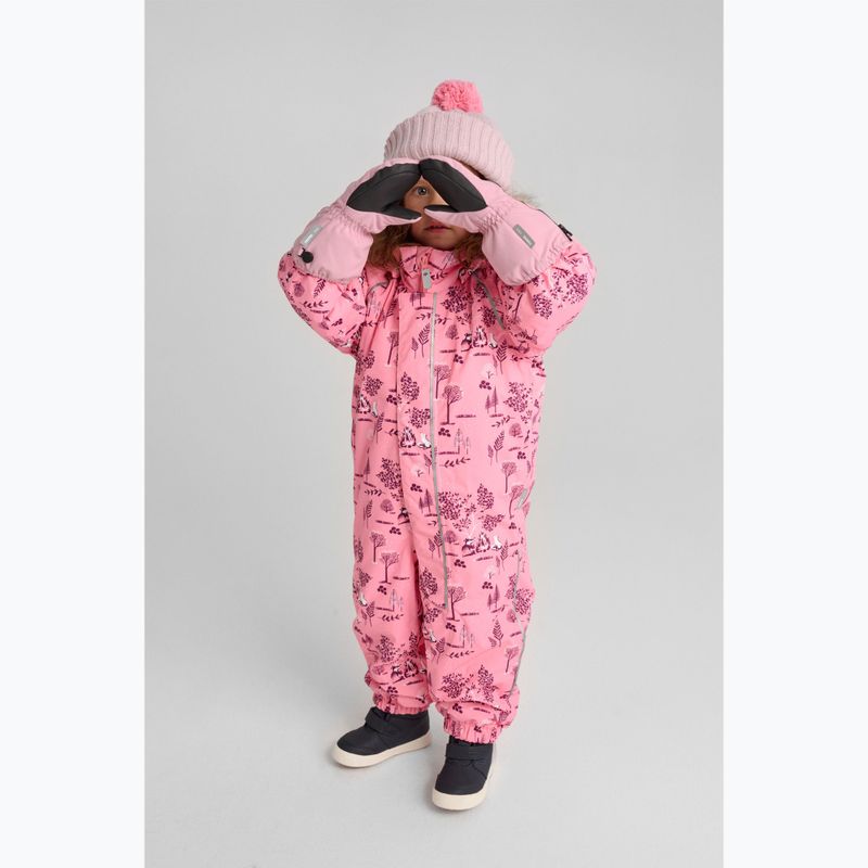 Reima Lappi sunset pink children's ski suit 13
