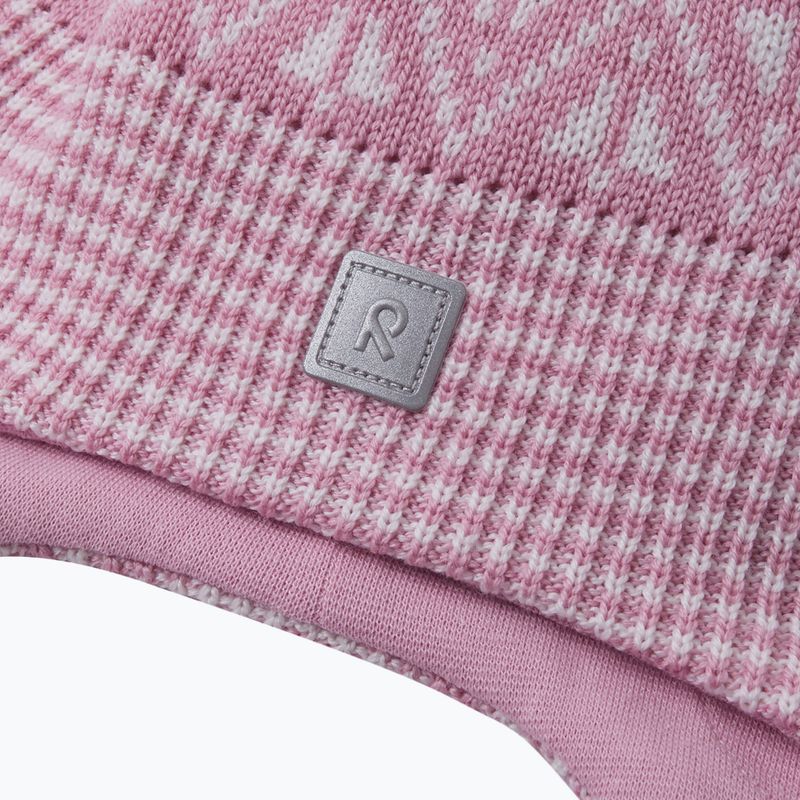 Reima Kuuru children's winter beanie grey pink 5