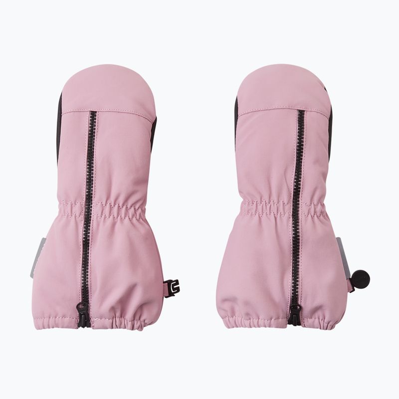 Reima Tepas Mittens children's ski gloves grey pink 5