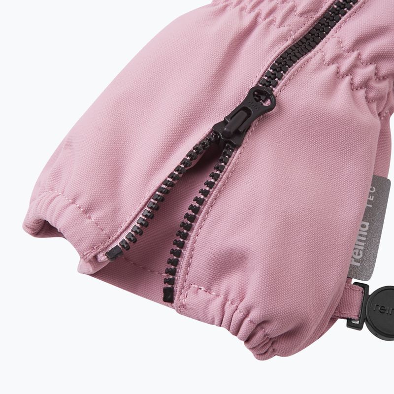 Reima Tepas Mittens children's ski gloves grey pink 8