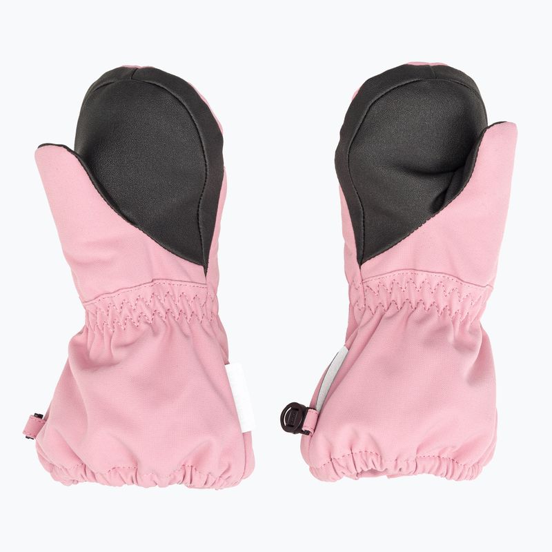 Reima Tepas Mittens children's ski gloves grey pink 2