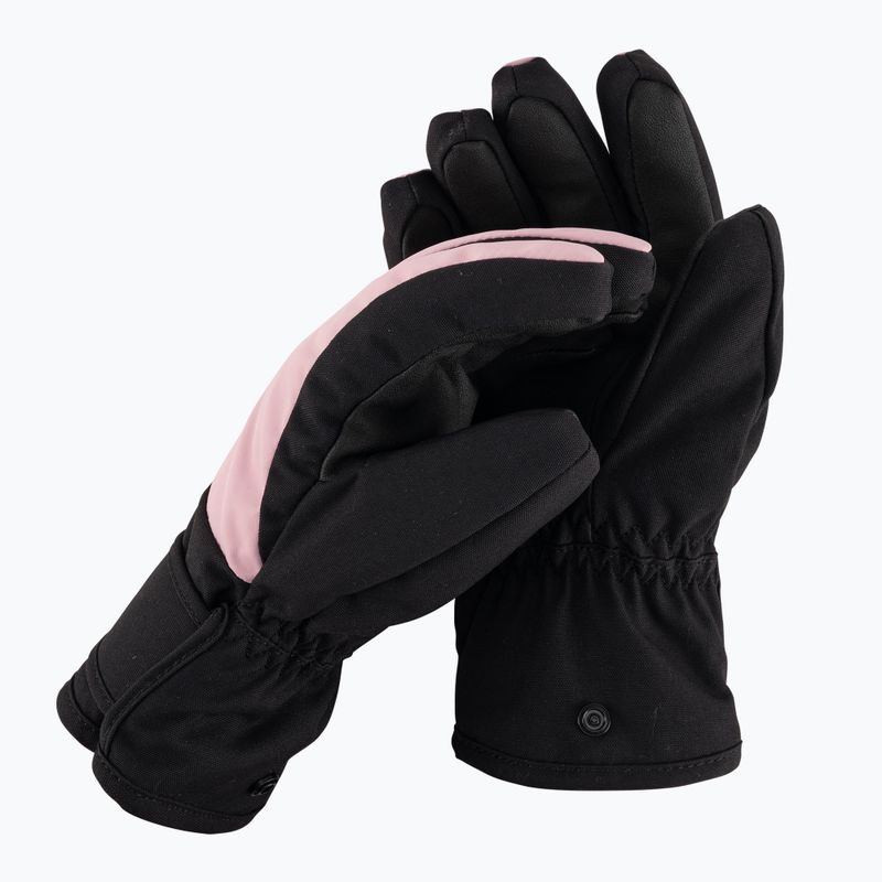 Reima Hanskas children's ski gloves grey pink