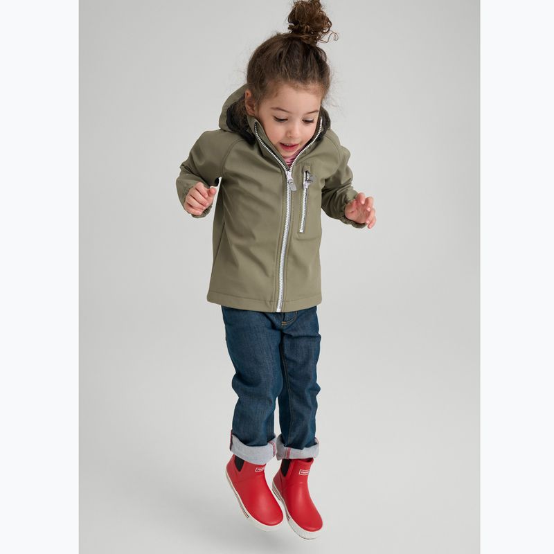Reima Vantti greyish green children's softshell jacket 3