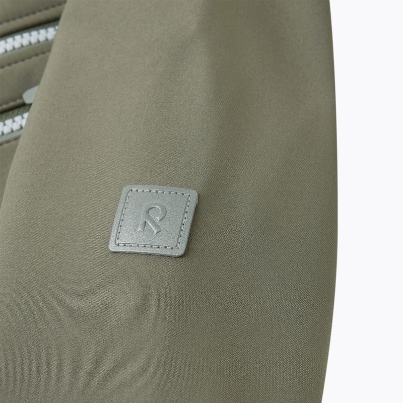 Reima Vantti greyish green children's softshell jacket 5