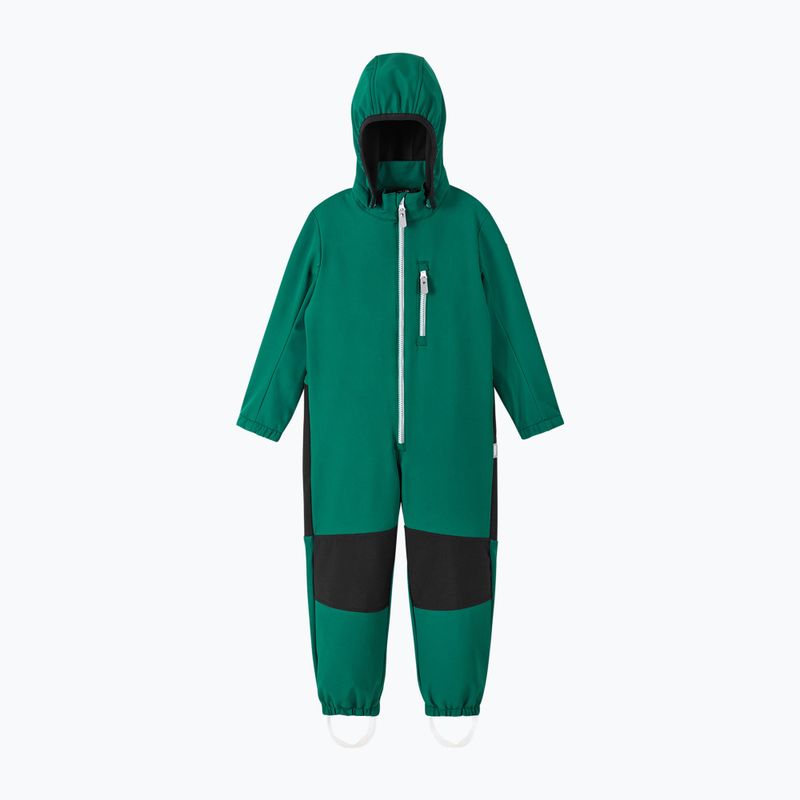 Reima Nurmes deeper green children's softshell jumpsuit