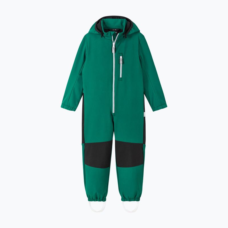 Reima Nurmes deeper green children's softshell jumpsuit 2