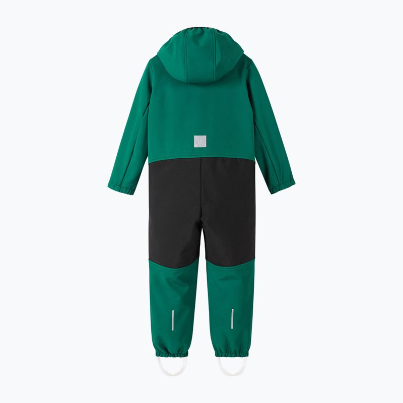 Reima Nurmes deeper green children's softshell jumpsuit 3