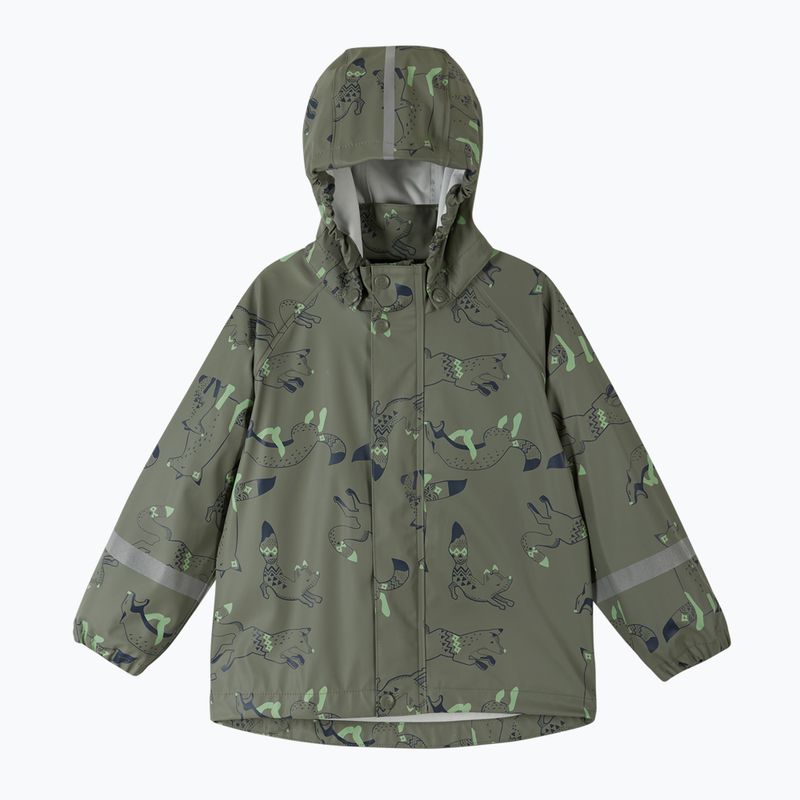 Reima Vesi greyish green children's rain jacket 3