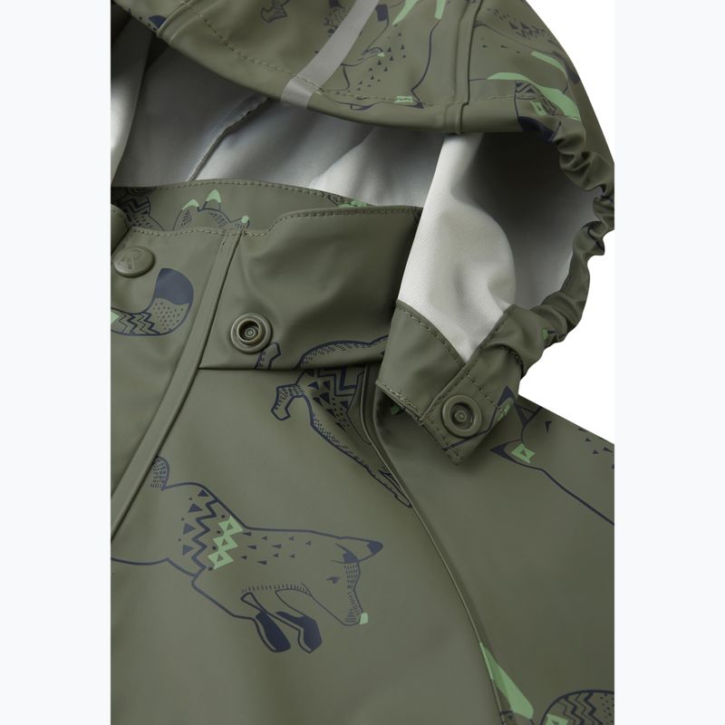 Reima Vesi greyish green children's rain jacket 5