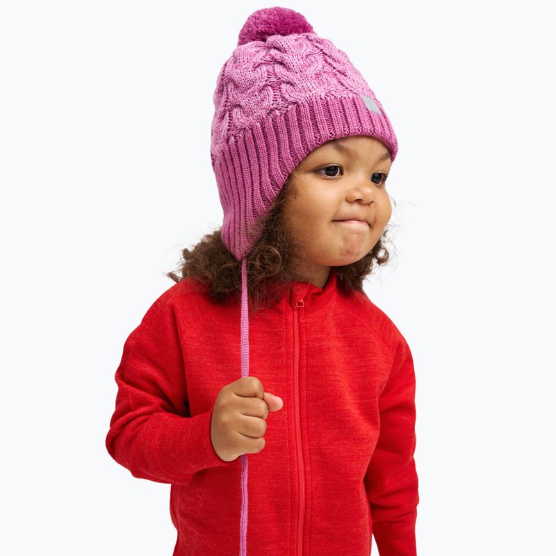 Reima children's winter beanie Paljakka red violet 7