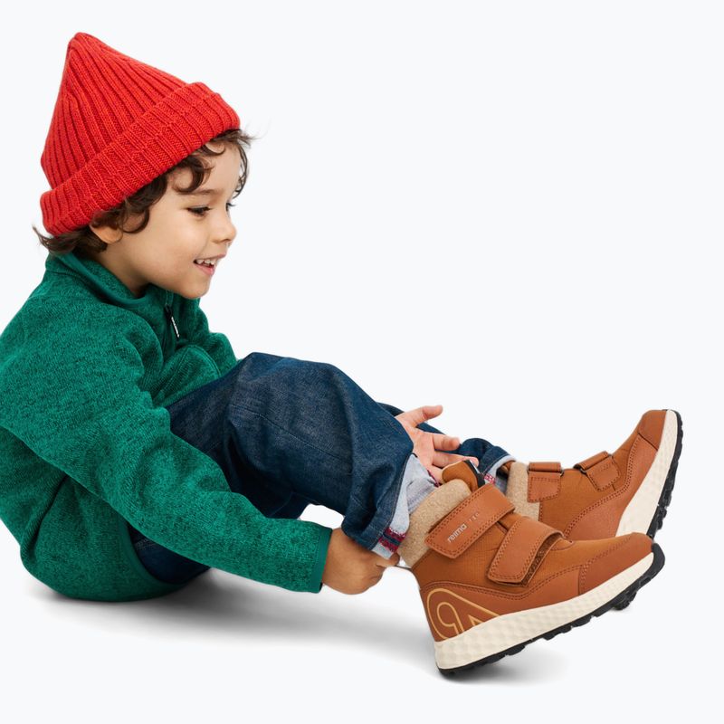 Children's snow boots Reima Hallava cinnamon brown 9