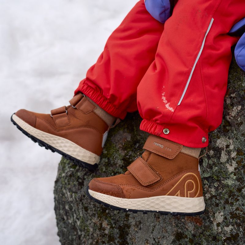 Children's snow boots Reima Hallava cinnamon brown 10