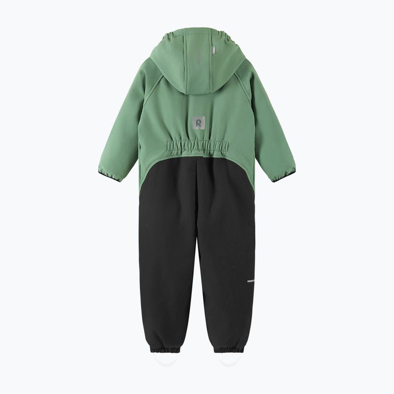 Children's softshell suit Reima Mjosa green clay 2