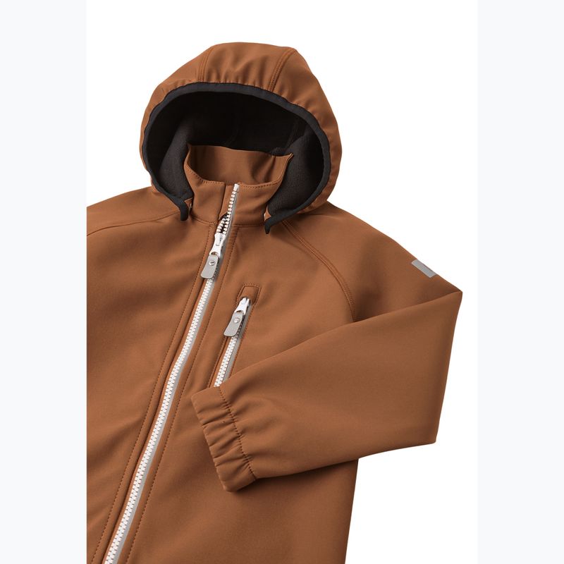 Children's softshell jacket Reima Vantti cinnamon brown 4