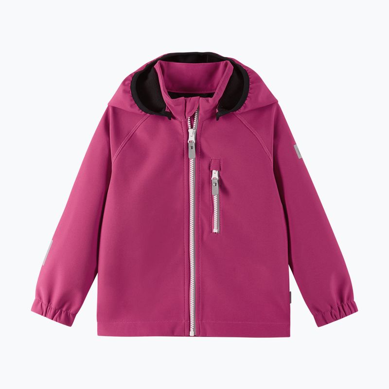 Children's softshell jacket Reima Vantti rosy berry 2