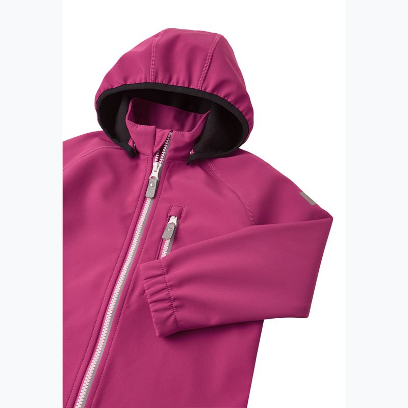 Children's softshell jacket Reima Vantti rosy berry 3