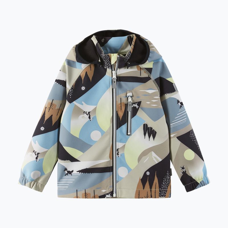 Children's softshell jacket Reima Vantti earthy beige 2