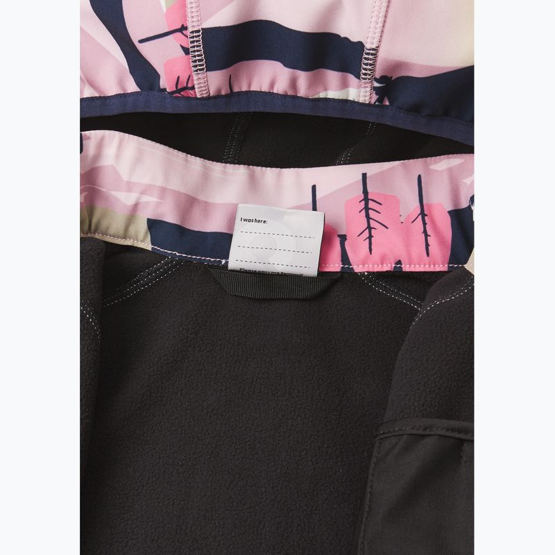 Children's softshell jacket Reima Vantti grey pink 6