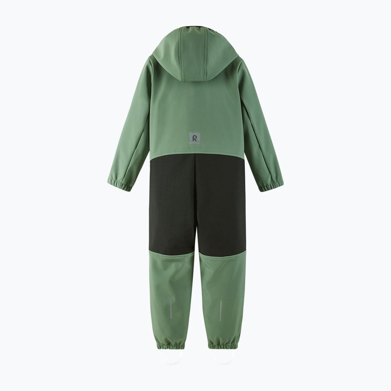 Children's softshell suit Reima Nurmes deeper green clay 2