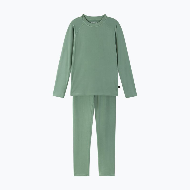 Children's thermal underwear set Reima Taival green clay