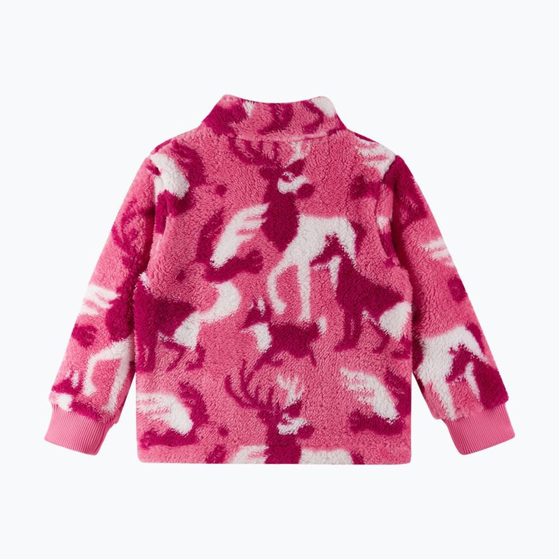 Children's fleece sweatshirt Reima Turkkinen soft coral 2