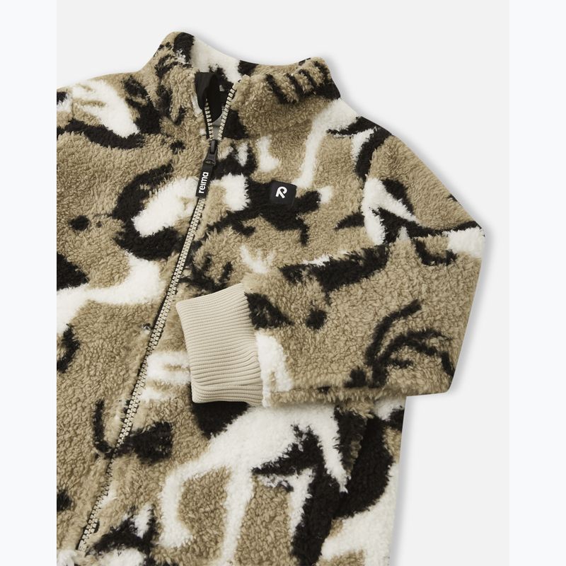 Children's fleece sweatshirt Reima Turkkinen earthy beige 3
