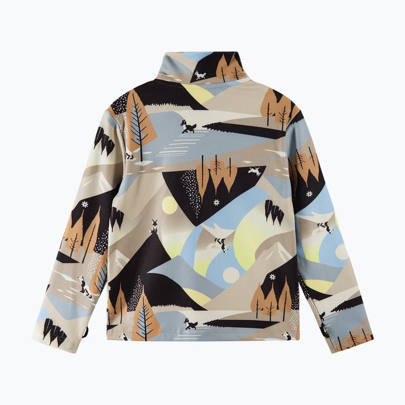 Children's fleece sweatshirt Reima Iisisti earthy beige 2