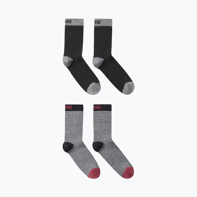 Children's socks Reima Parit 2 pairs black 2