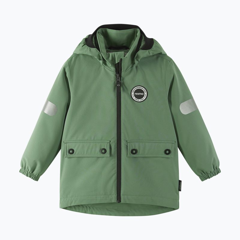 Reima Symppis green clay children's rain jacket 2