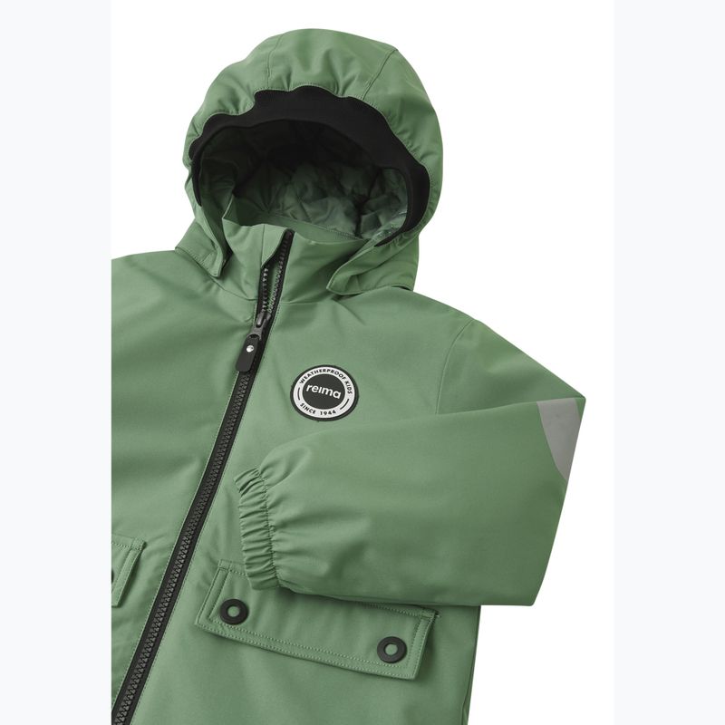 Reima Symppis green clay children's rain jacket 4