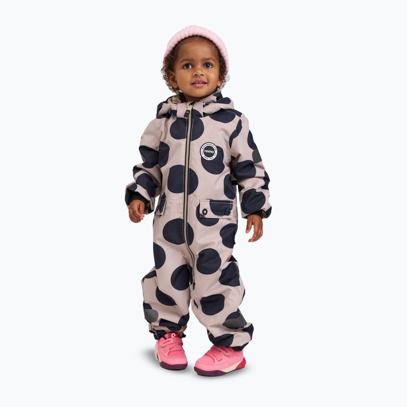 Reima Marte Mid earthy beige children's softshell suit 10