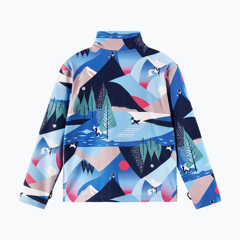 Children's fleece sweatshirt Reima Iisisti blue ocean 2