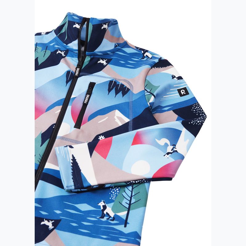 Children's fleece sweatshirt Reima Iisisti blue ocean 3
